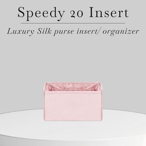Pink Silk Handmade Bag Organizer for Speedy 20 – Lightweight & Elegant